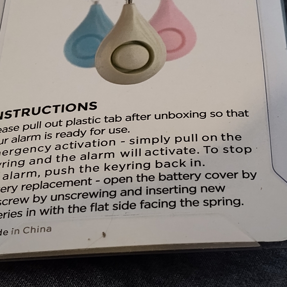 NWT! Safe Sound Personal Alarm - Picture 5 of 6